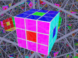 six dots rubik's cube pattern