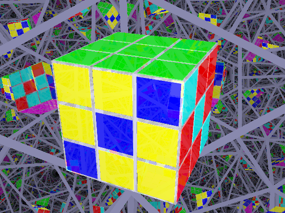 rubik's cube zig-zag pattern