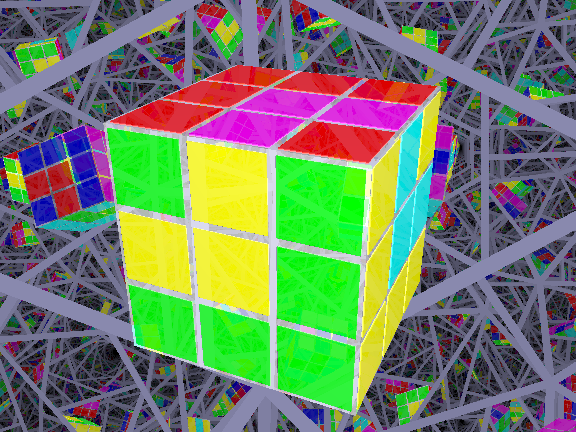 'anaconda' or 'snake' rubik's cube pattern